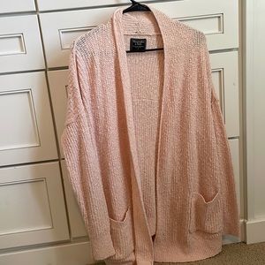 Pink Abercrombie cardigan